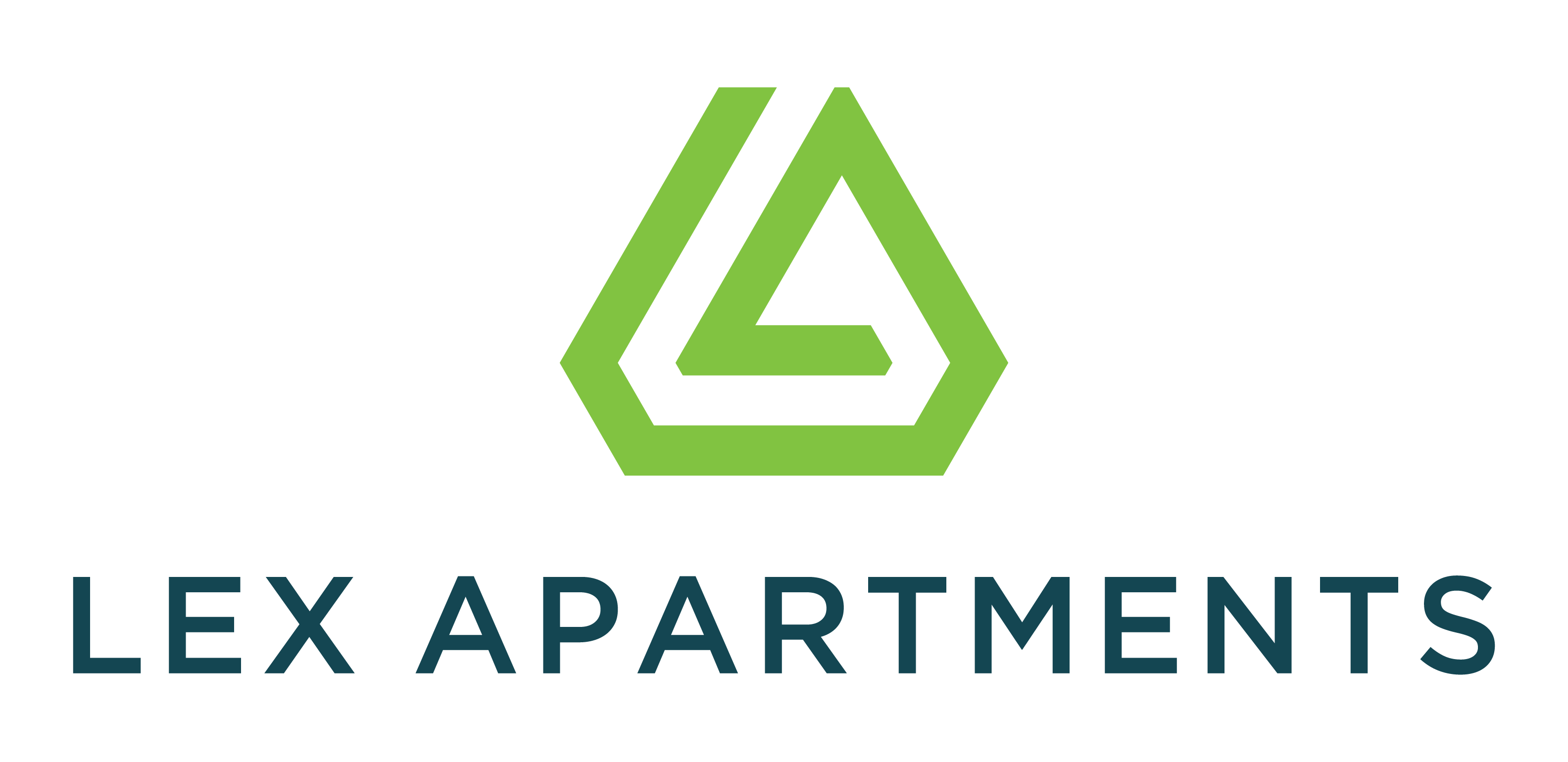 A logo with the text "LEX APARTMENTS" below it.